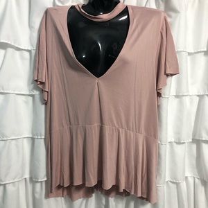 Urban outfitters large tunic mauve short sleeve